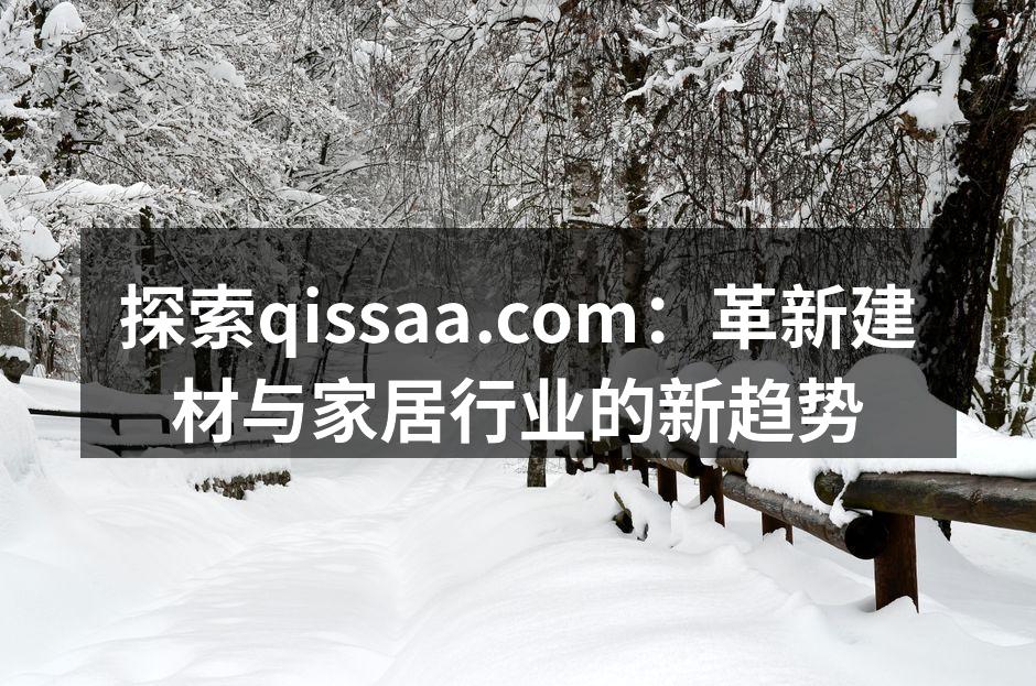 探索qissaa.com：革新建材与家居行业的新趋势